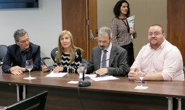 Da esquerda para a direita: Sergio Risola, Solange Muglia Wechsler, Jorge Audy, Wagner Machado