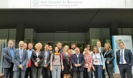 Delegação no Parque Científico de Barcelona