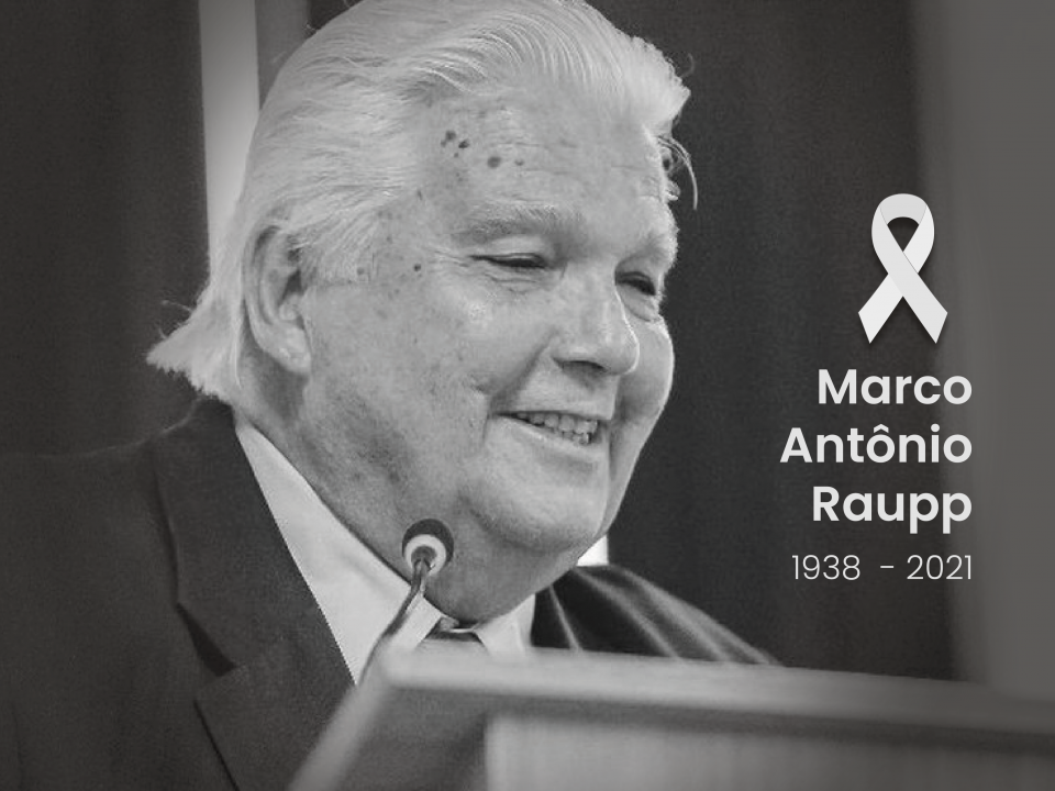 Foto com homenagem da Anprotec a Marco Antônio Raupp