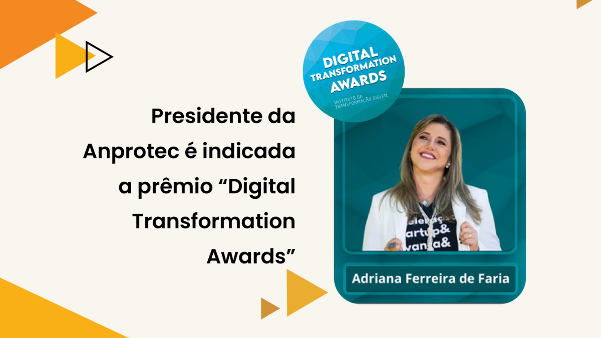 Card de divulgação prêmio que Adriana Faria concorre