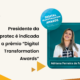 Card de divulgação prêmio que Adriana Faria concorre